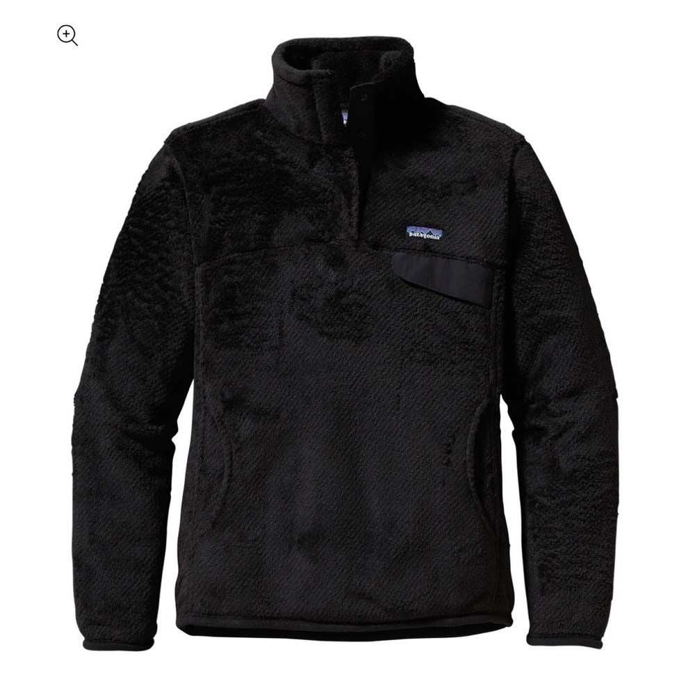 Patagonia Women’s Black Fleece Pullover Snap-T Polartec Size M